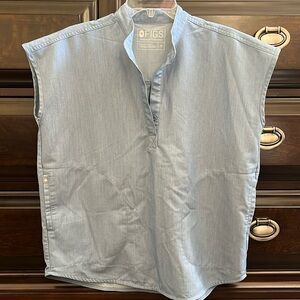 Figs Women's Heathered Indigo Blue Rafaela Scrub
Top Small